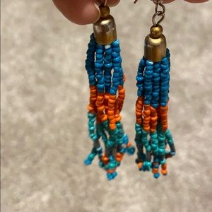 Colorful beaded earrings